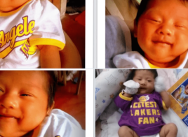 Des fans des Los Angeles Lakers appellent leur fils Lonzo