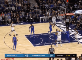 Andrew Wiggins alley oop Mavs