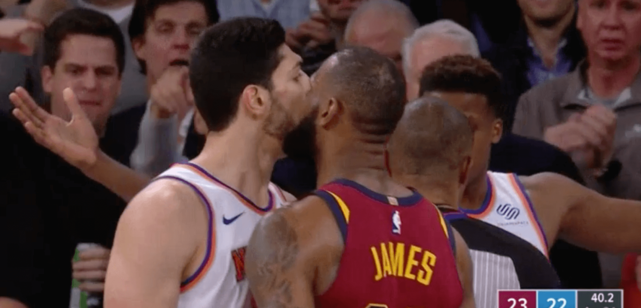 Frank Ntilikina LeBron James Enes Kanter Knicks Cavaliers