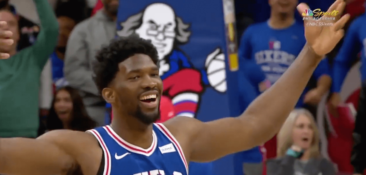 Joel Embiid Donovan Mitchell technique
