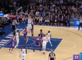 alley-oop Frank Ntilikina Kristaps Porzingis