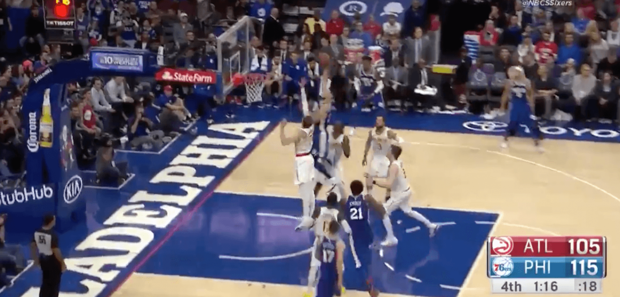 dunk Ben Simmons Atlanta Hawks