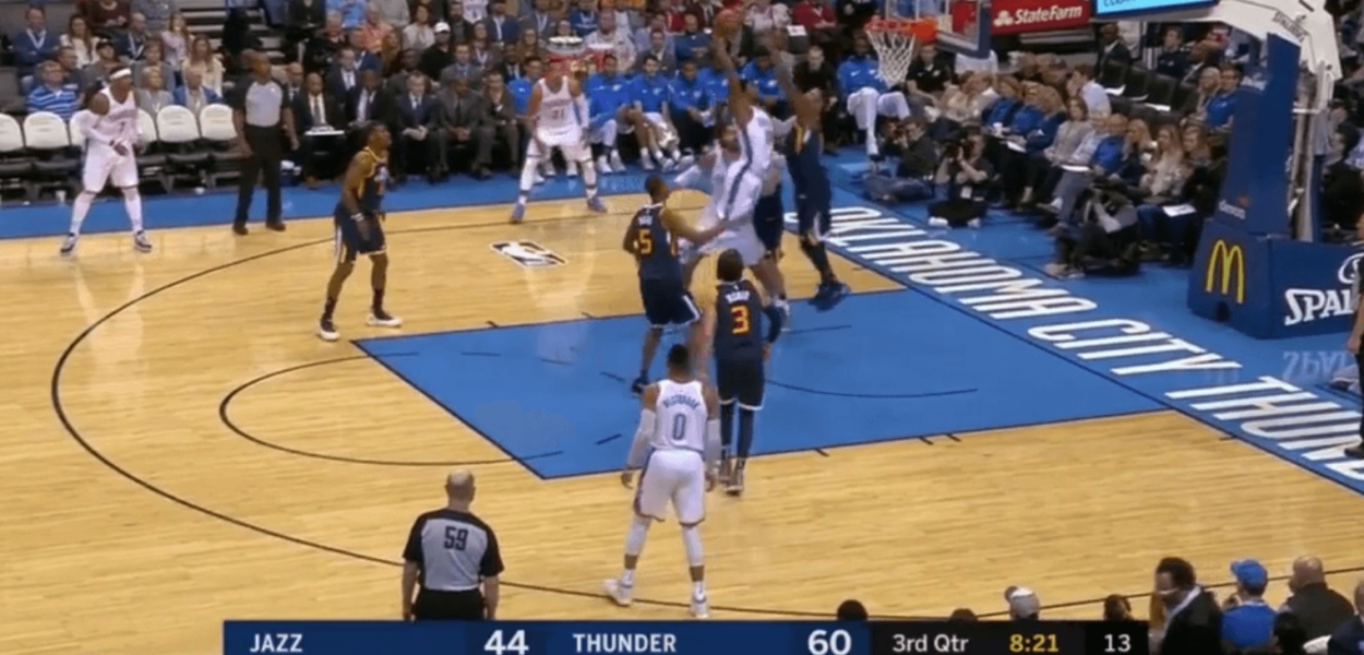 Paul George Derrick Favors OKC Jazz