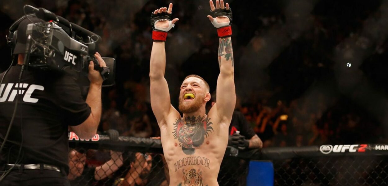 Conor McGregor celebration