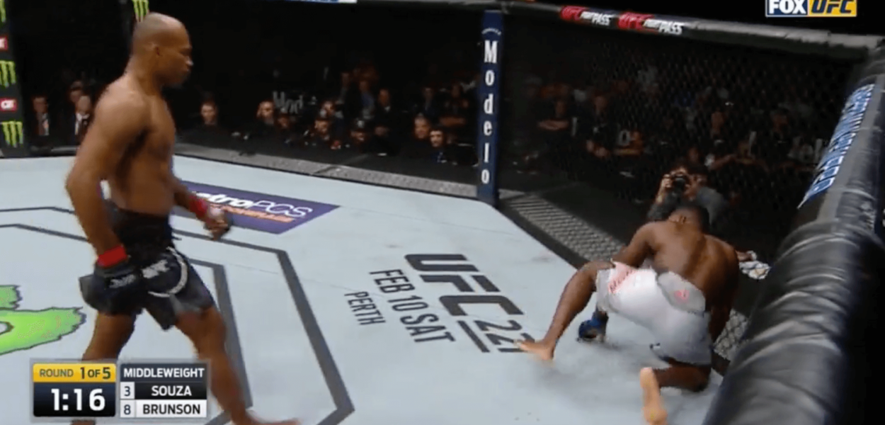 Jacare Souza Derek Brunson UFC KO