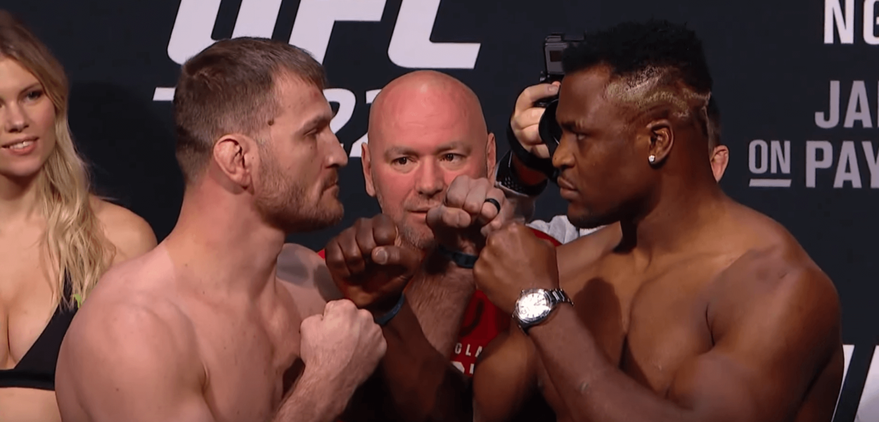 pesee Stipe Miocic Francis Ngannou