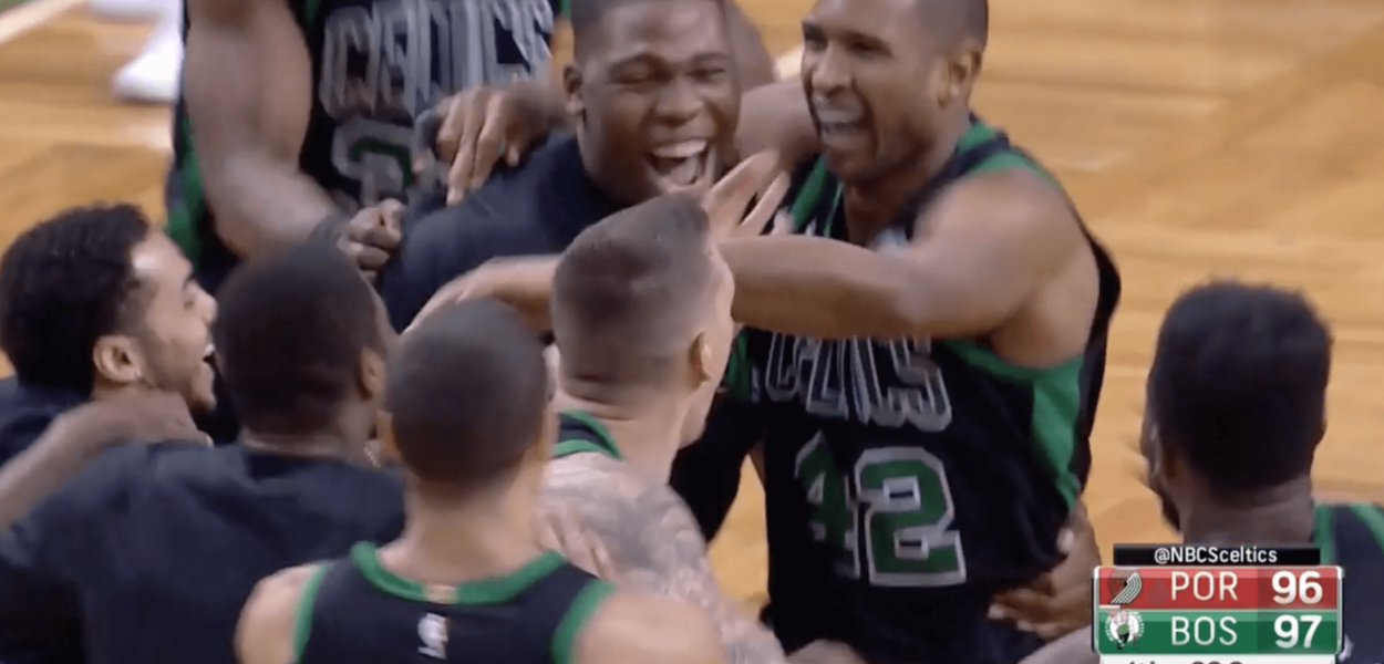 Al Horford buzzer beater Blazers