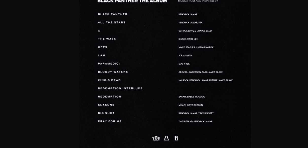 Black Panther Kendrick Lamar