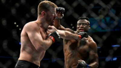 Francis Ngannou Stipe Miocic Mark Hunt