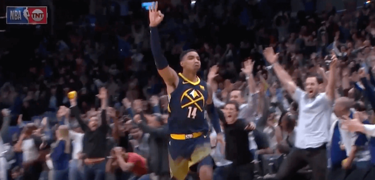 Gary Harris Nuggets Thunder buzzer