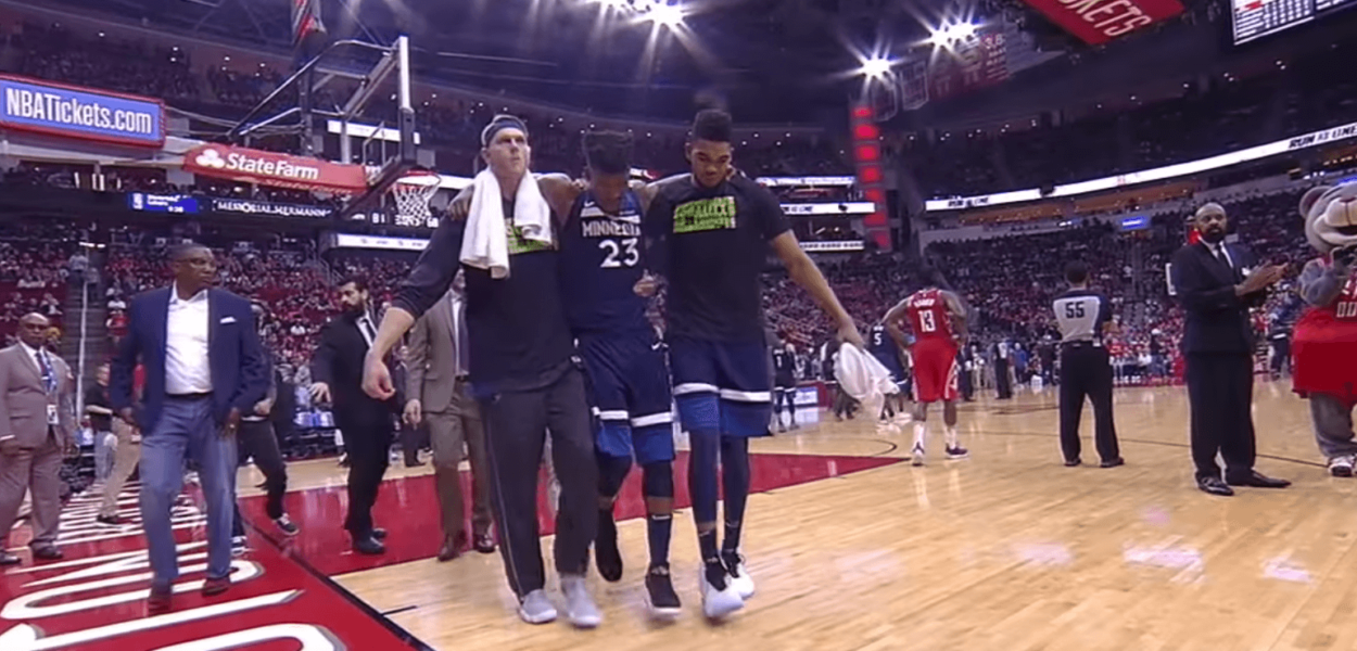 genou Jimmy Butler Rockets