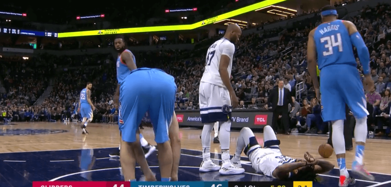 Derrick Rose Timberwolves spraind ankle