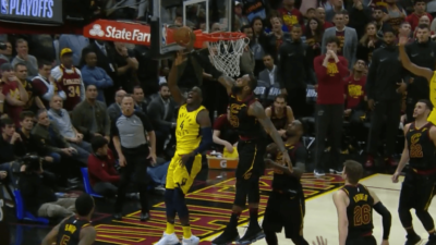 Avant son buzzer-beater, LeBron a refait le coup du bloc !
