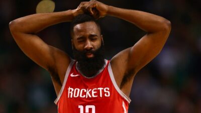 James Harden Rockets Warriors threes