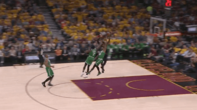 LeBron James Kevin Love full court pass Boston Celtics Game 4