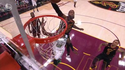 LeBron James Terry Rozier Block