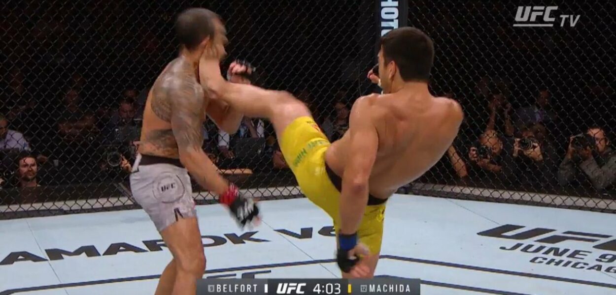 Lyoto Machida termine Vitor Belfort sur un énorme front kick