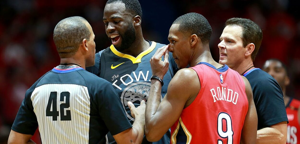 Rajon Rondo a essayé de faire un croche-pied à Draymond Green