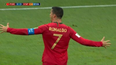 Cristiano Ronaldo trois Espagne