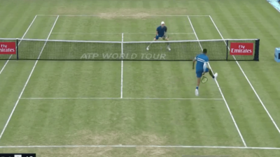Nick Kyrgios lob tweener