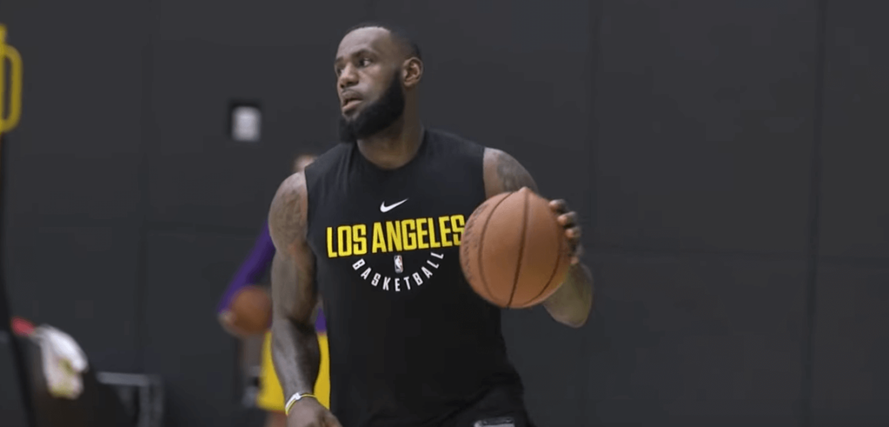 LeBron James Lakers entrainement
