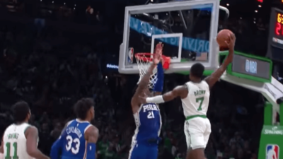 Joel Embiid Jaylen Brown Sixers Celtics