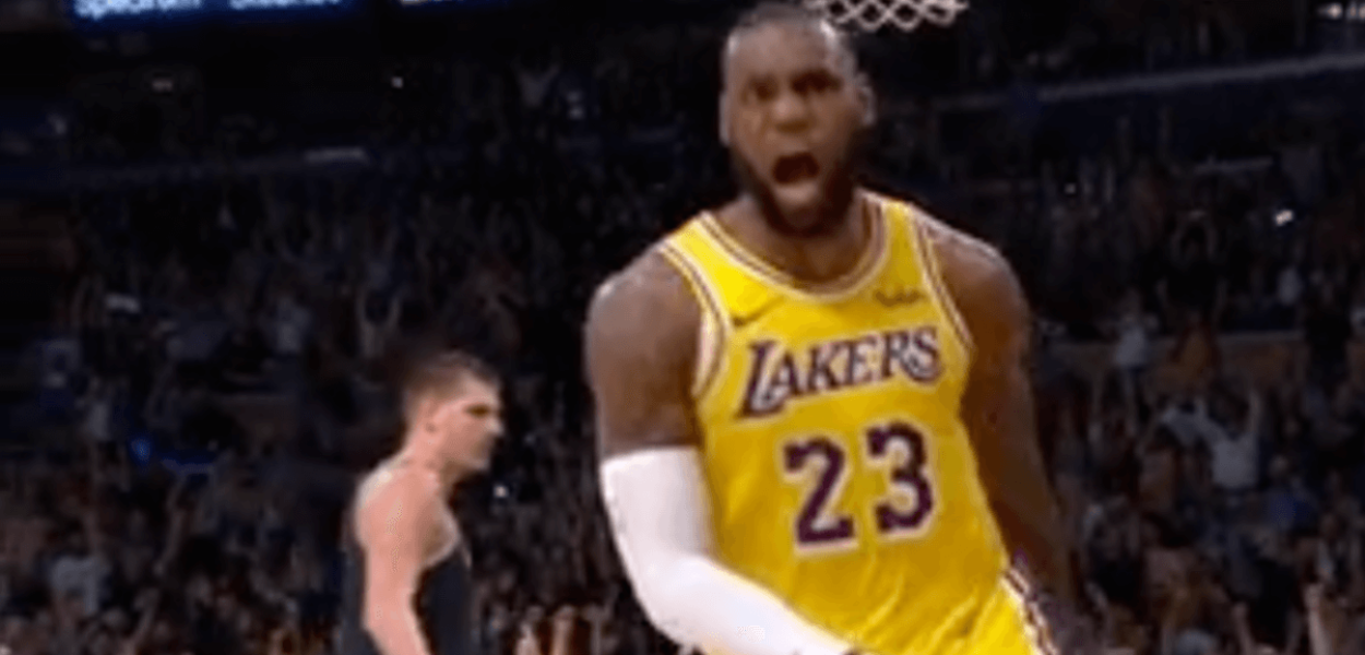 LeBron James Lakers Nuggets