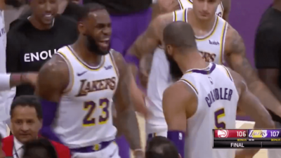 LeBron James Tyson Chandler Lakers