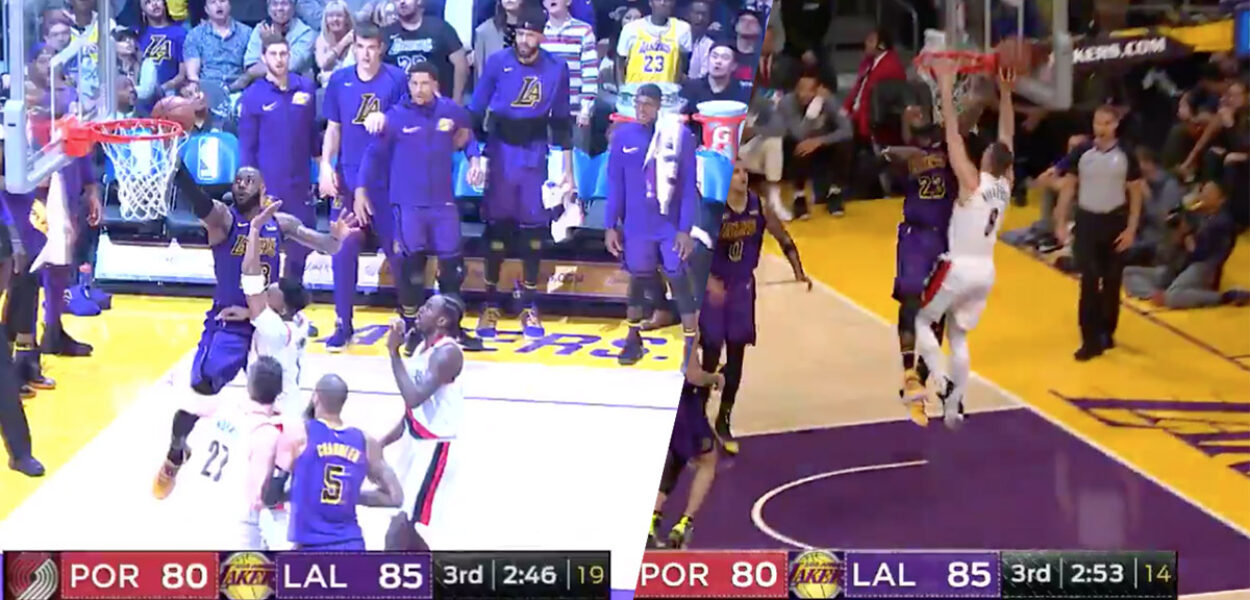 LeBron James : la très grosse séquence face aux Blazers