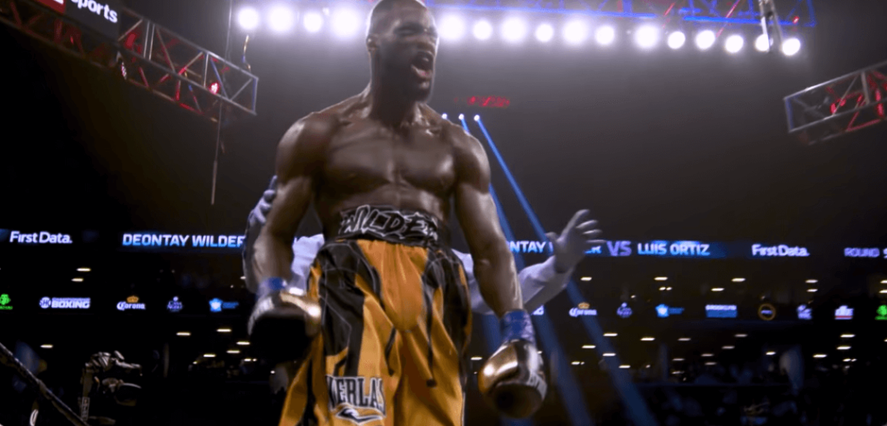 Deontay Wilder celebration