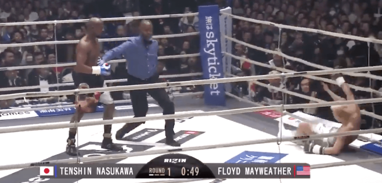 Floyd Mayweather KO Tenshin Nasukawa