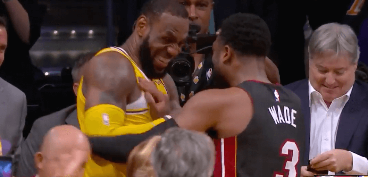 LeBron James Dwyane Wade exchange