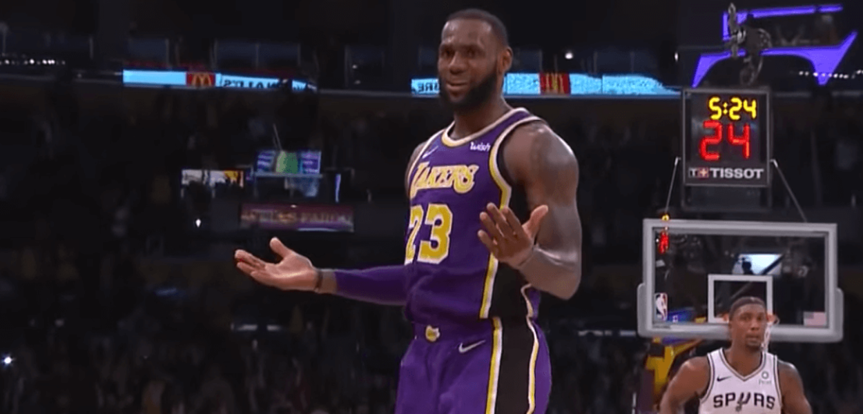 LeBron James Lakers Spurs