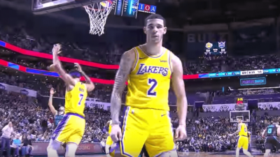 Lonzo Ball LeBron James triple double