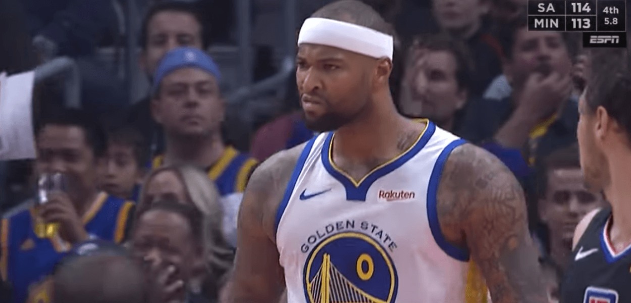 DeMarcus Cousins Warriors celebration