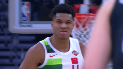 Giannis Antetokounmpo Bucks celebration