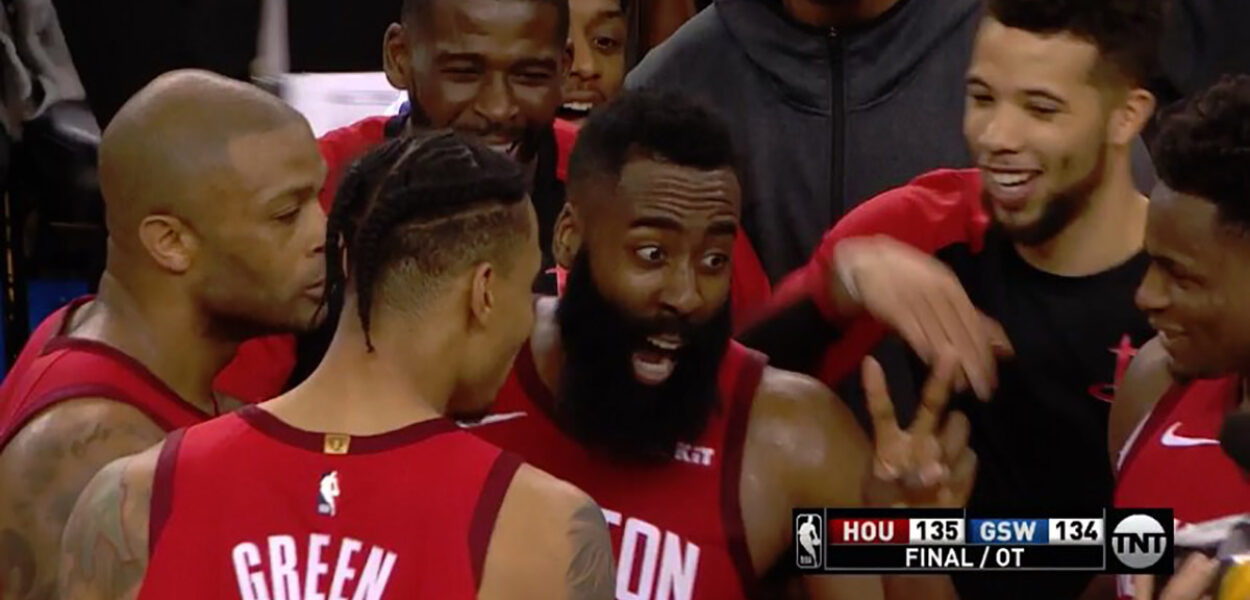 James Harden Warriors Oracle Arena Rockets
