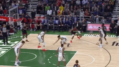 Chris Paul crossover DJ Wilson