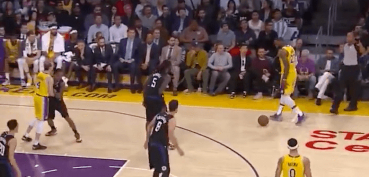 LeBron James Lakers shot