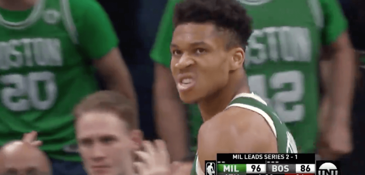 Giannis Bucks Celtics