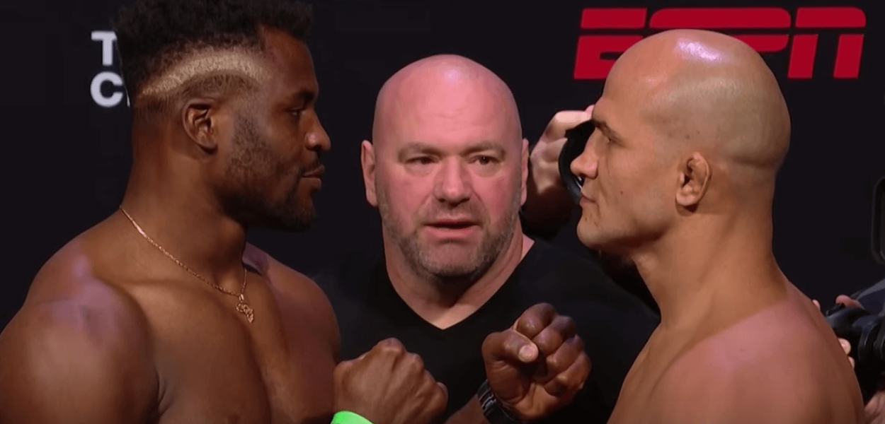 UFC Francis Ngannou Junior Dos Santos resultats