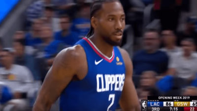 Kawhi Leonard Clippers Warriors