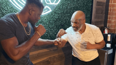 Francis Ngannou Mike Tyson