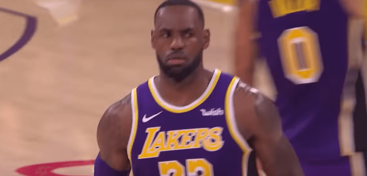 LeBron James Lakers Warriors