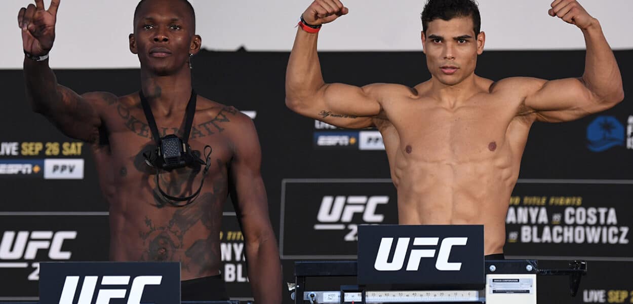 UFC 253 Adesanya v Costa: Weigh-Ins