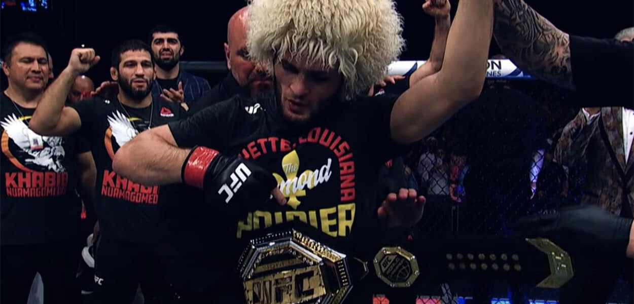 Khabib Nurmagomedov UFC celebration belt
