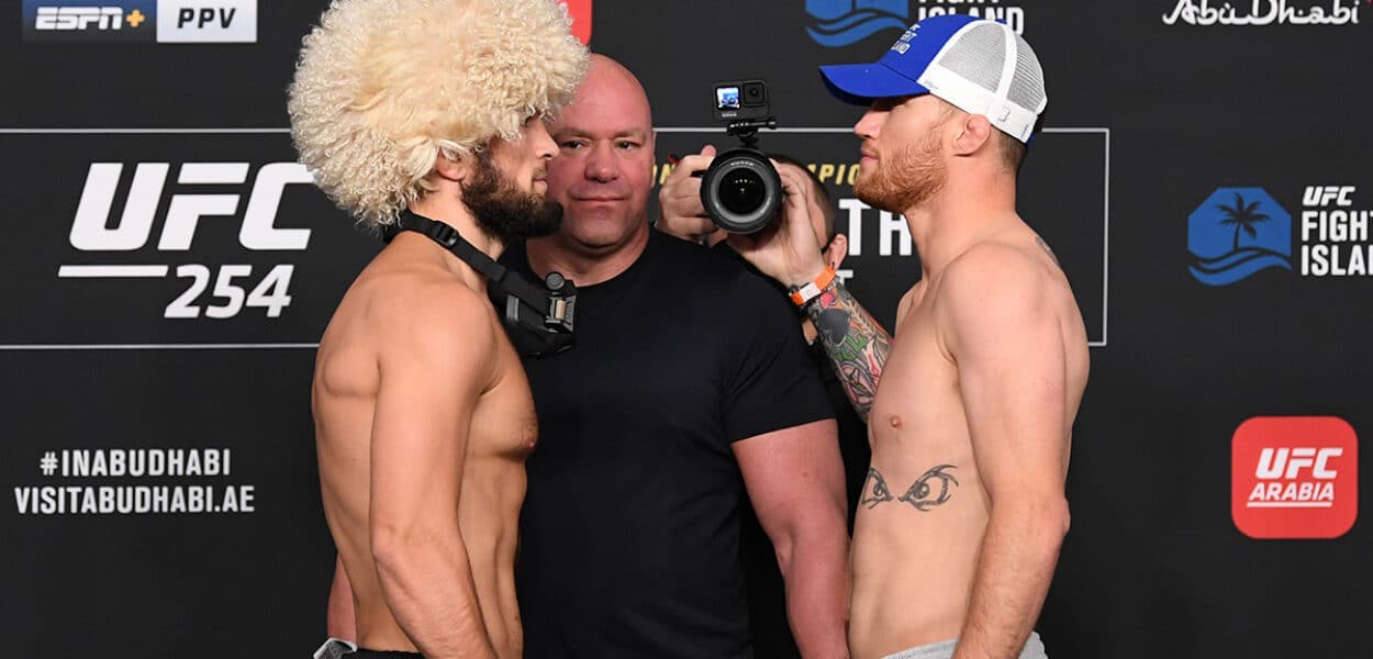 UFC 254: Khabib v Gaethje Weigh-in