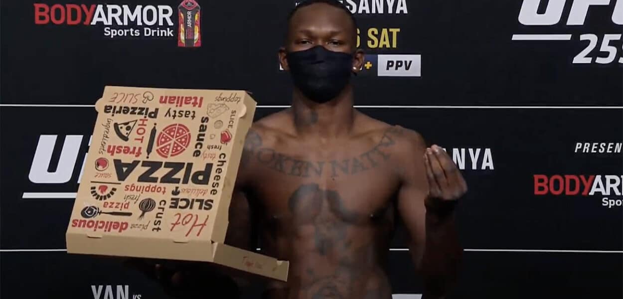 Israel Adesanya UFC 259 weigh ins