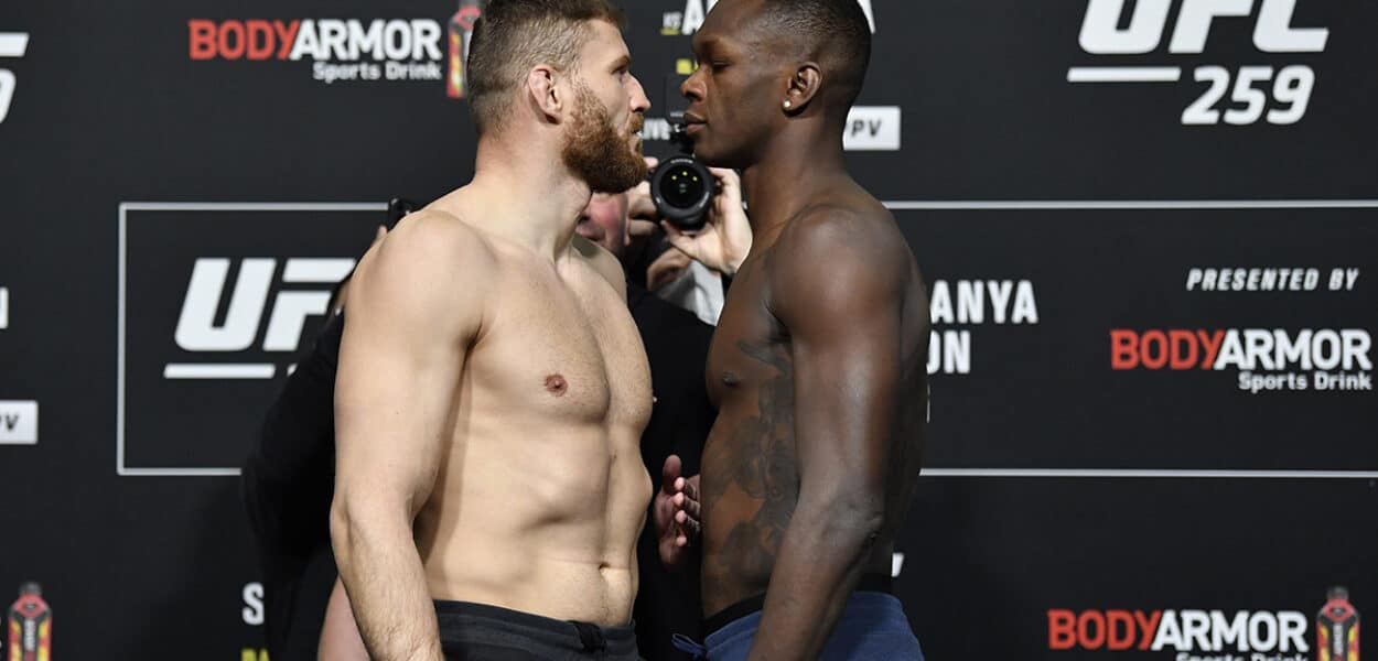 UFC 259 Blachowicz v Adesanya: Weigh-Ins