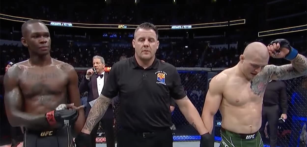 Israel Adesanya Marvin Vettori UFC 263 reaction